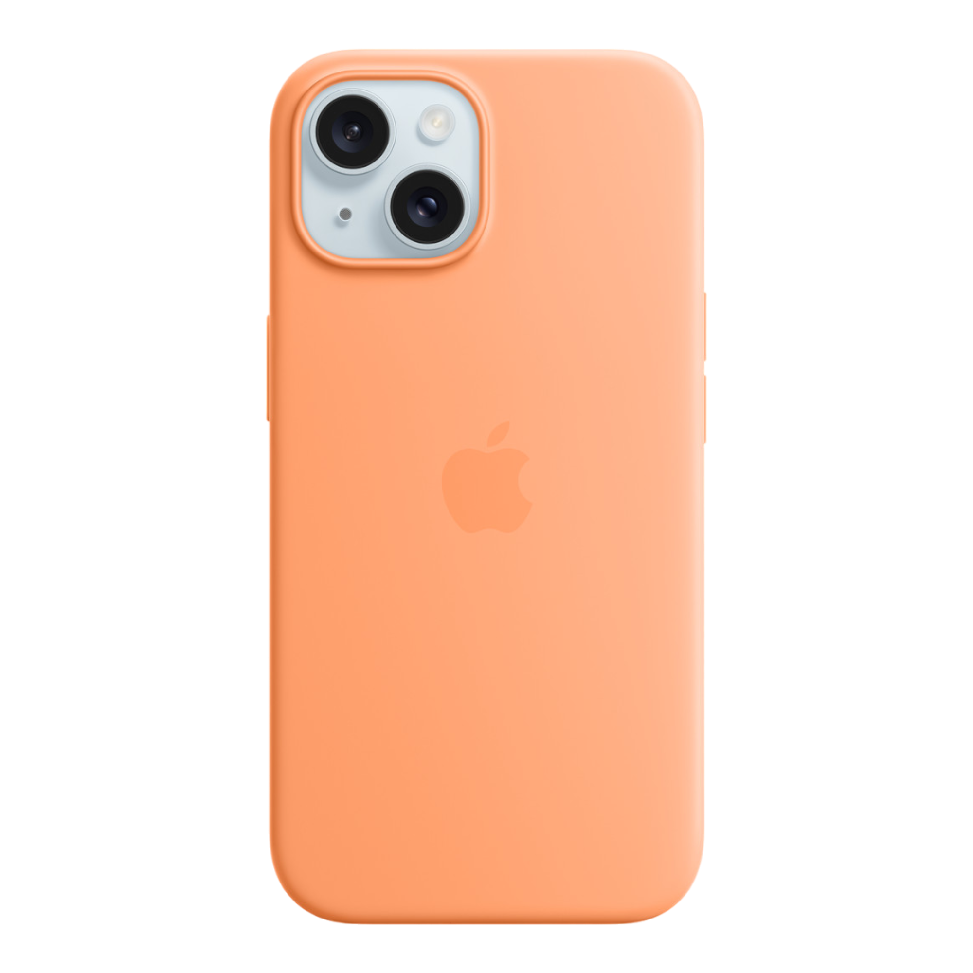 iPhone 15 Silicone Case with MagSafe - Orange Sorbet - alAsil